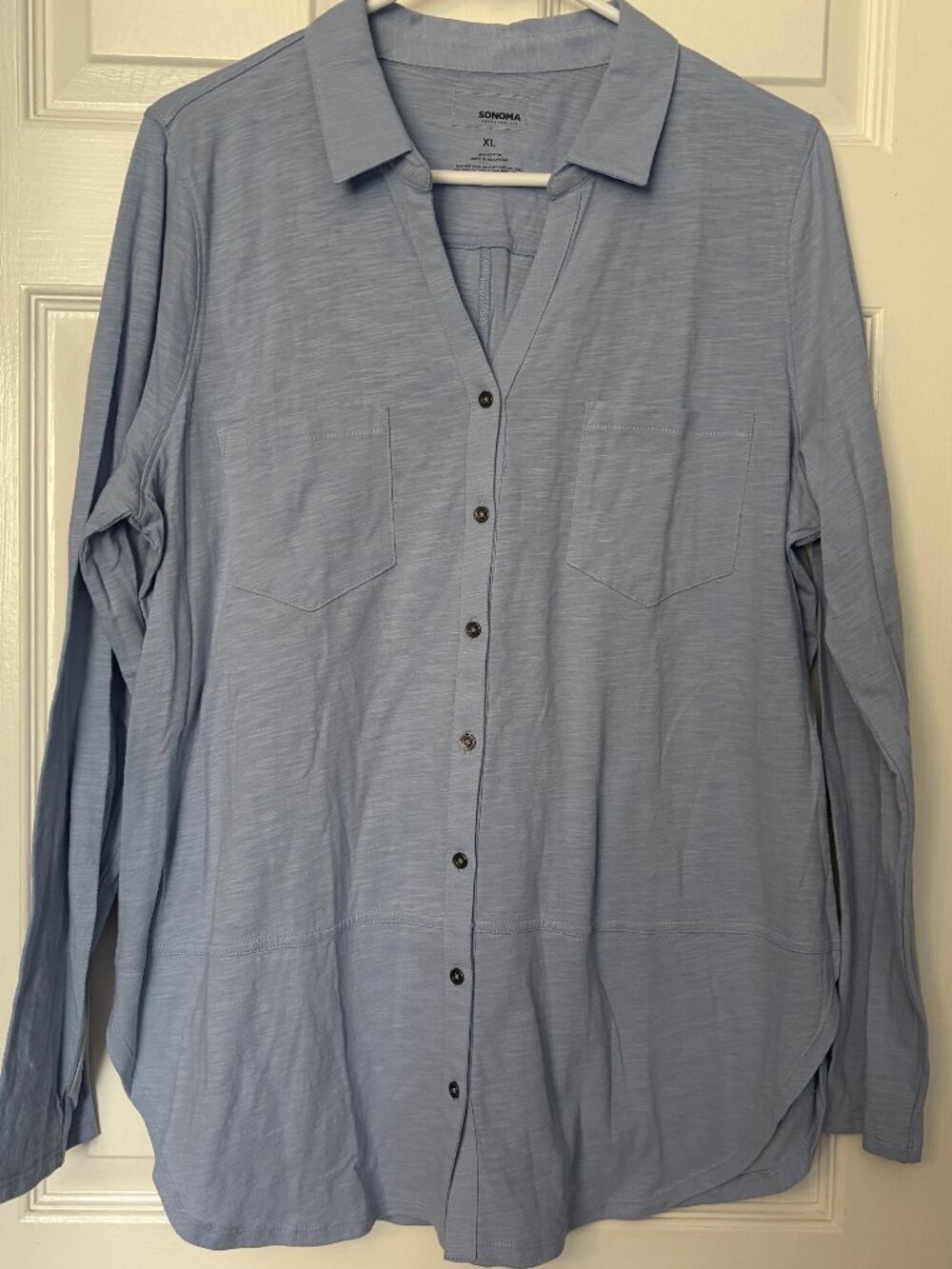 Sonoma Goods For Life Button Down Shirt Sz XL Long Sleeve 100% Cotton Casual